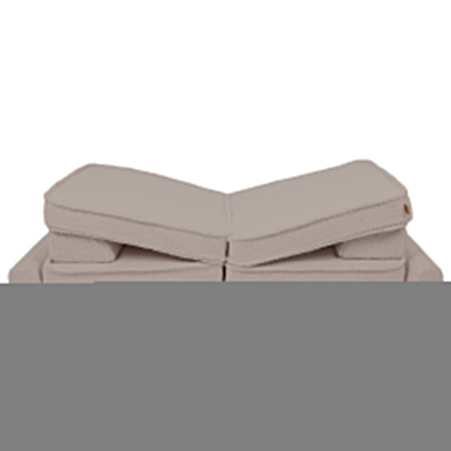 Large Modular Sofa for Kids - Premium Bearly, Light Grey